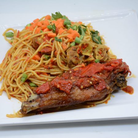 Stir-Fry Spaghetti with Turkey